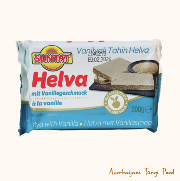 SUNTAT VANILYALI TAHIN HELVA | Türgi Vanilje Tahhi Halvaa 200G