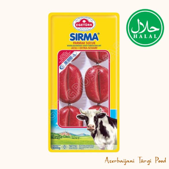 EGETÜRK SIRMA PARMAK SUCUK Halal | Türgi Parmak Sucuk 1KG