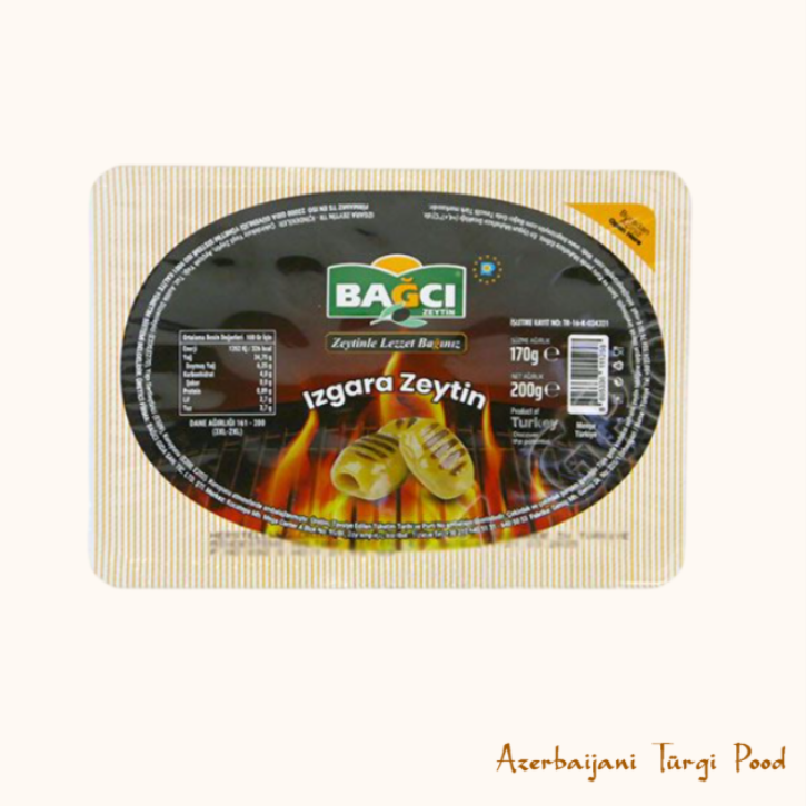 BAGCI IZGARA YESIL ZEYTIN | Türgi Rohelised Grillited Oliivid 200G