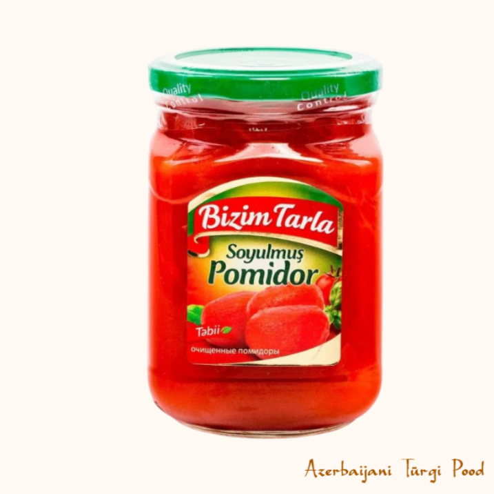 BIZIM TARLA SOYULMUŞ POMIDOR | Kooritud Tomatid 640G (Aserbaidžaan)